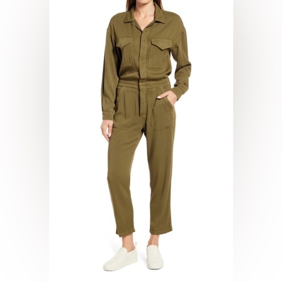 NWT Sundays Brisa Jumpsuit in Olive - L - Picture 1 of 6
